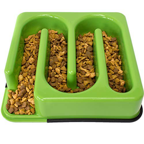 Downtown Pet Supply Slow Feed Food Bowl, Fun Maze Puzzle Designs