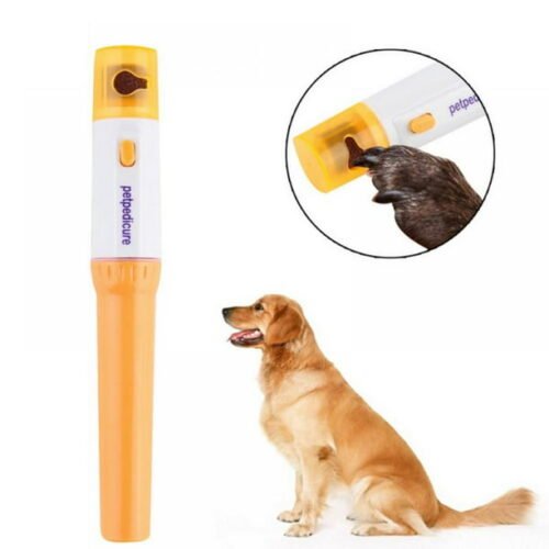 Promotion Clearance!Dog Yellow Nail Clippers Portable Battery Powered Pet